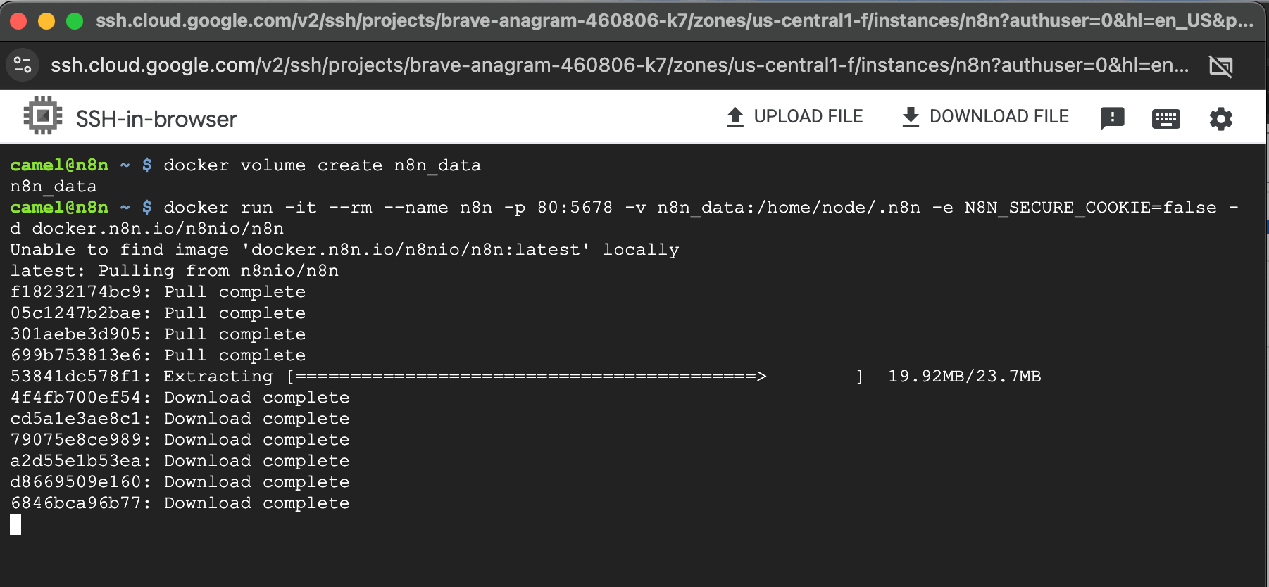 啟動 n8n 伺服器