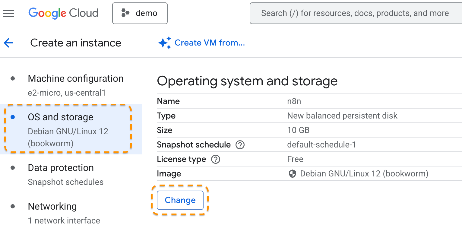變更作業系統與儲存空間