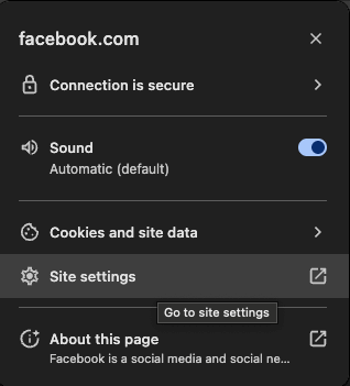 reset site setting step1